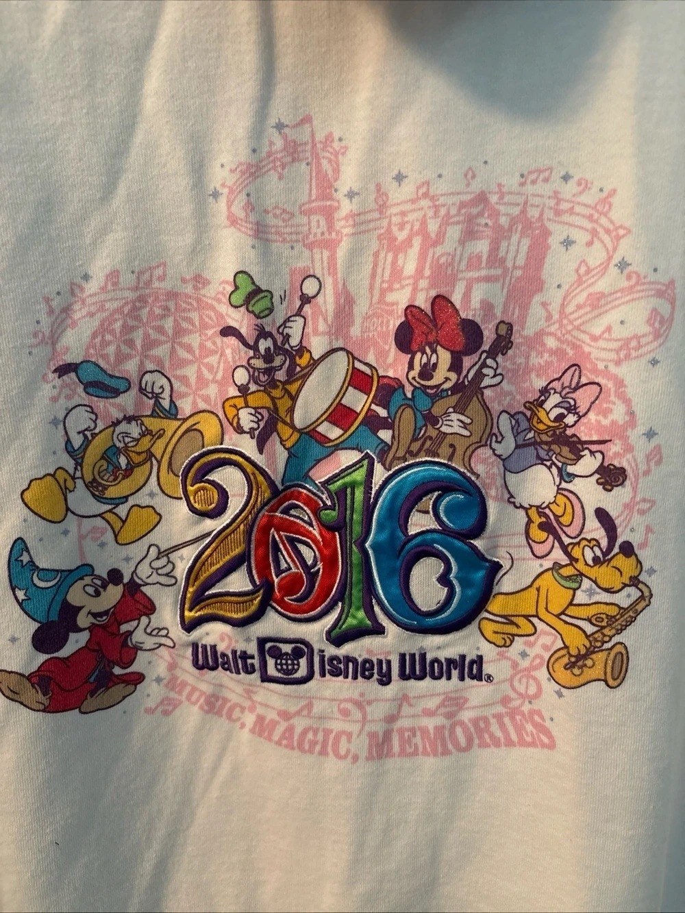 Disney 2016 Walt Disney World Music, Magic, Memories hoodie Graphic Hoodie Size - Picture 7 of 12